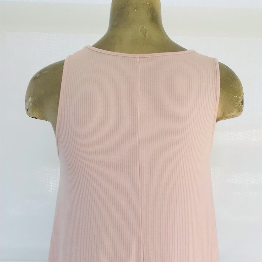 CHAMPAGNE Stretch Ribbed Knit SWING DRESS Medium - Picture 9 of 9